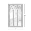 FirsTime & Co. Grandview Arched Window Mirror, 37.5"H x 24"W, Weathered Brown