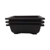 3 Pack of 8” Bonsai Training Pots | Classic Deep Brown Bonsai Training Pots and Humidity Trays with Built in Mesh. Made from Durable, Shatter-Proof Poly-Resin.