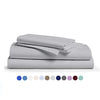 Comfy Sheets 100% Egyptian Cotton Sheets- 1000 Thread Count 4 Pc Queen Sheets Cotton Dark Grey Bed Sheet with Pillowcases, Hotel Quality Fits Mattress Up to 18'' Deep Pocket.