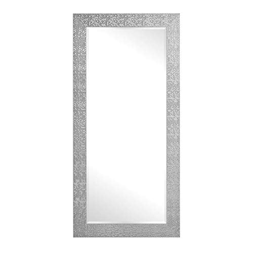 Naomi Home Mosaic Style Full Length Floor Mirror Silver
