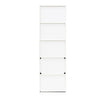 Furinno 11055WH 5-Tier Reversible Color Open Shelf Bookcase , White