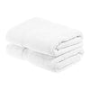 SUPERIOR Egyptian Cotton Solid Towel Set, 2PC Bath, White, 2 Count