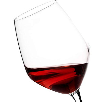 Paksh Novelty Italian Red Wine Glasses - 18 Ounce - Wine Glass Clear (Set of 4)