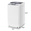 Giantex Full-Automatic Washing Machine Portable Compact 1.34 Cu.ft Laundry Washer Spin with Drain Pump, 10 programs 8 Water Level Selections with LED Display 9.92 Lbs Capacity