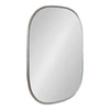Kate and Laurel Caskill Modern Capsule Wall Mirror, 24 x 36, Silver, Decorative Mirror for Wall