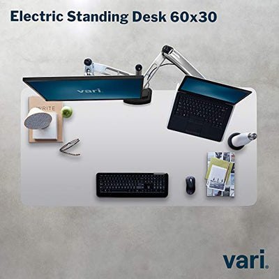 Vari Electric Standing Desk 60 - Sit to Stand Desk - Push Button Memory Settings