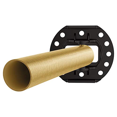 Moen CSR2160BG 54 to 72-Inch Adjustable Length Fixed Mount Single Curved Shower Rod, Brushed Gold