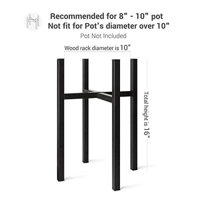 Mkono Plant Stand Mid Century Modern Tall Metal Pot Stand Indoor (Plant Pot Not Included) Flower Potted Plant Holder Plants Display Rack, Fits Up to 10 Inch Planter