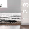 nuLOOM Kellee Contemporary Wool Area Rug, 5' x 8', Black