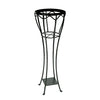 Achla Designs VPS-04 Verandah Wrought Iron Displaying Pots, Metal Plant Stand, Graphite
