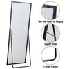 Aluminum Alloy Thickened Frame-65"x22", Full Length Mirror, Floor Mirror, Standing Mirror, Full Body Mirror, Large Mirror, Floor Length Mirror, Wall Mirror, Black Mirror, Black Aluminum Frame