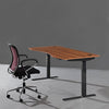 ApexDesk Elite Series W Electric Height Adjustable Standing Desk, 60" Red Apple Top, Black Frame