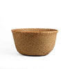 BlueMake Woven Seagrass Belly Basket for Storage Plant Pot Basket and Laundry, Picnic and Grocery Basket (Small, Original)