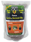 Wonder Soil | Premium Cactus Soil & Succulent Soil Mix. Nutrient Rich Coco Coir Expands 3 Lbs Bag to 12 Quarts of Indoor Outdoor Cactus & Succulent Potting Soil. Incl Worm Castings,Mycorrhizae,Pumice