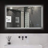 Keonjinn 40"x 24" Backlit Bathroom Mirror Wall Mounted Anti-Fog Makeup Mirror with LED Light Over Vanity (Horizontal/Vertical)