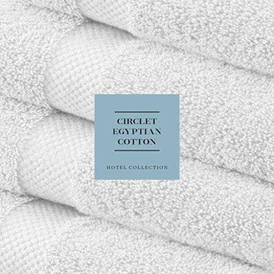 Luxury White Bath Towel Set - Combed Cotton Hotel Quality Absorbent 8 Piece Towels | 2 Bath Towels | 2 Hand Towels | 4 Washcloths [Worth $72.95] 8Pc | White