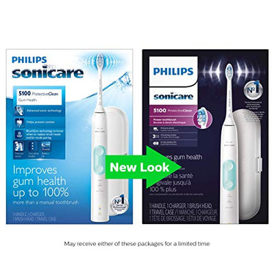 Philips Sonicare HX6857/11 ProtectiveClean 5100 Rechargeable Electric Toothbrush, White