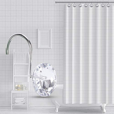 Yapicoco 12PCS Shower Curtain Hooks Rings for Bathroom, Decorative Resin Shower Curtain Hooks Rods Curtains and Liner