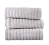 Classic Turkish Towels Luxury Bath Towel Set - Soft and Thick Oversized Ribbed Bathroom Towels Made with 100% Turkish Cotton (Platinum, 40x65 Bath Sheets)