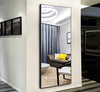 H&A 65"x24" Full Length Mirror Bedroom Floor Mirror Standing or Hanging (Black)