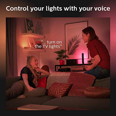 Philips Hue Play Black & Color Smart Light, 2 Pack Base kit, Hub Required/Power Supply Included (Works with Amazon Alexa, Apple Homekit & Google Home)