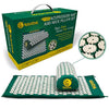 At Home Back and Neck Pain Relief - Acupressure Mat and Neck Pillow Set - Relieves Stress and Sciatic Pain for Optimal Health and Wellness - Comes in a Carry Box with Handle for Storage and Travel