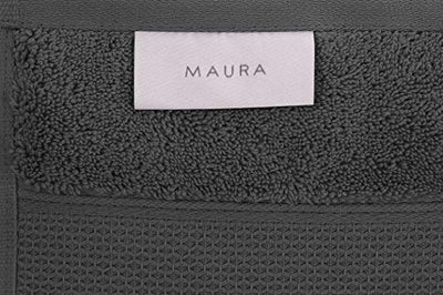 Maura 4 Piece Bath Towel Set. Extra Large 30"x56" Premium Turkish Towels. Thick, Soft, Plush and Highly Absorbent Luxury Hotel & Spa Quality Towels - Space Gray