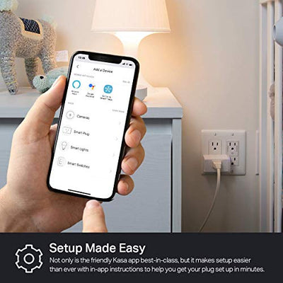 Kasa Smart Plug by TP-Link,Smart Home WiFi Outlet works with Alexa, Echo&Google Home, No Hub Required, Remote Control, 12 Amp, UL Certified, 2-Pack (HS103P2)