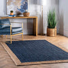 nuLOOM Eleonora Hand Woven Accent Jute Rug, 2' x 3', Blue