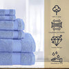 Classic Turkish Towels 12 Pieces Towel Set - Soft and Plush Luxury Hotel and Spa Towels Made with 100% Turkish Cotton (Serenity Blue, 12 Piece Set)