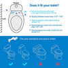 Veken Non-Electric Bidet Self-Cleaning Dual Nozzle (Frontal /Feminine Wash), Fresh Water Spray Bidet for Toilet with Adjustable Water Pressure Switch