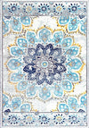 nuLOOM Kiyoko Vintage Floral Area Rug, 5' x 7' 5", Blue